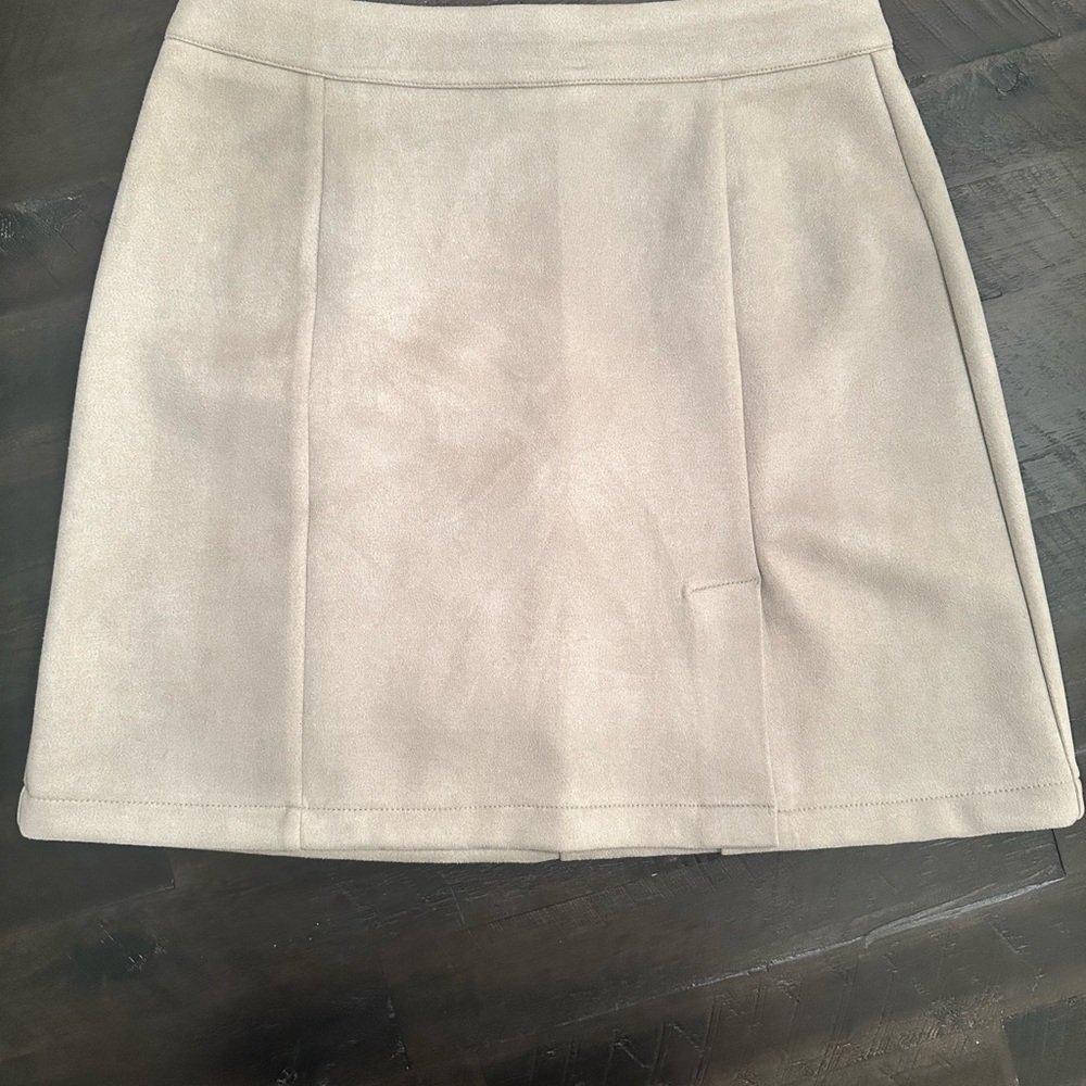 Suede Tan Skirt - new with tags!